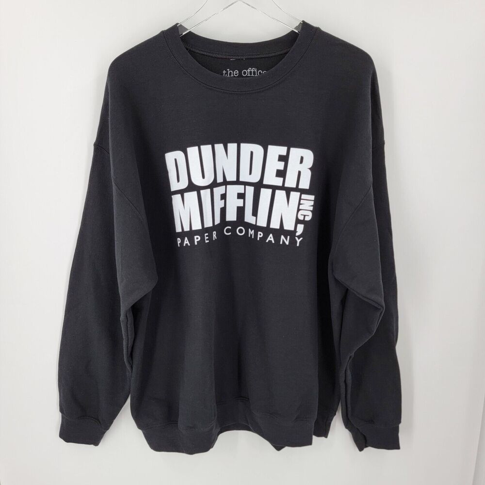 Dunder Mifflin The Office Sweatshirt Mens XL Crew Neck Fleece NEW